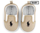 Ralph Lauren Baby Balmont Slip-On Shoe - Khaki/Navy