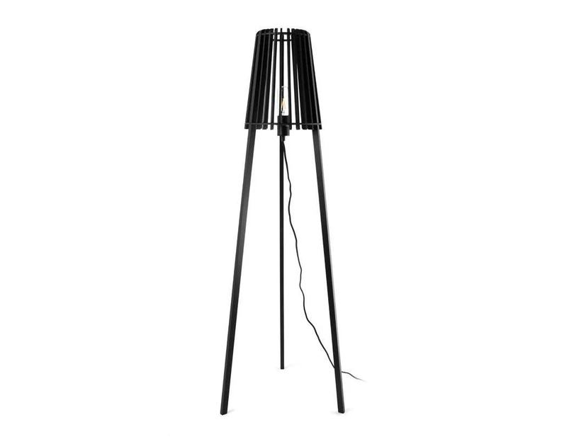 Fidel Timber Floor Lamp - 130cm - Black