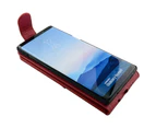 For Samsung Galaxy Note 8 Case,iCL Vertical Flip Genuine Leather Cover,Red