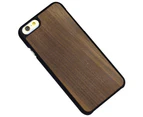 For iPhone 6S,6 Case,Stylish Walnut Durable Wooden Protective Cover,Black