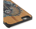 For iPhone 6S,6 Case,Indian Skull Durable Modern Wooden Shielding Cover