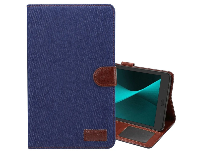 For Samsung Galaxy Tab A 8.0 SM-T380,T385 Case,Denim Texture Leather Cover