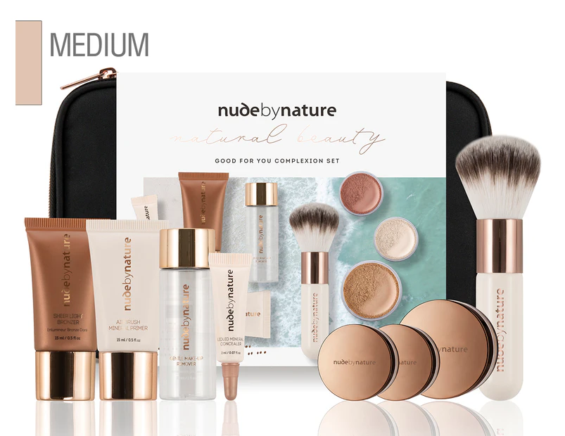Nude by Nature Natural Beauty Good For You Complexion Set - Medium