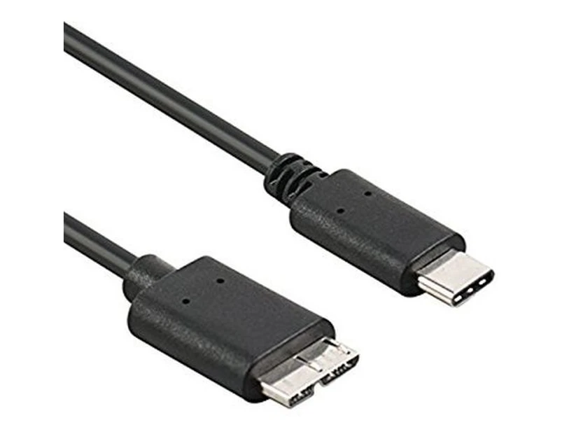Type C 3.1 to Micro B Male to Male USB Cable - Black