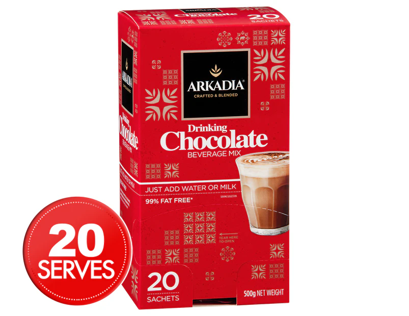 Arkadia Drinking Chocolate Sachets 500g