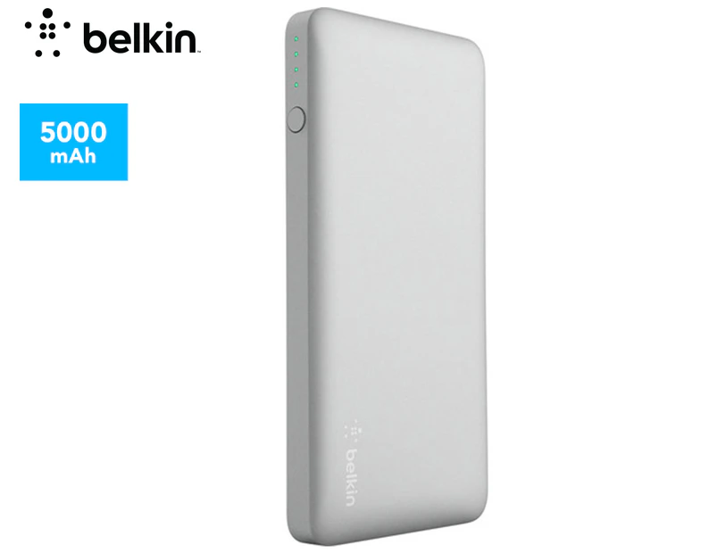 Belkin Pocket Power 5000mAh Power Bank - Silver