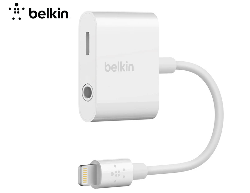 Belkin 3.5mm Audio + Lightning Charge RockStar - White