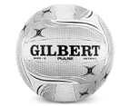 Gilbert Pulse Size 5 Netball - White/Grey
