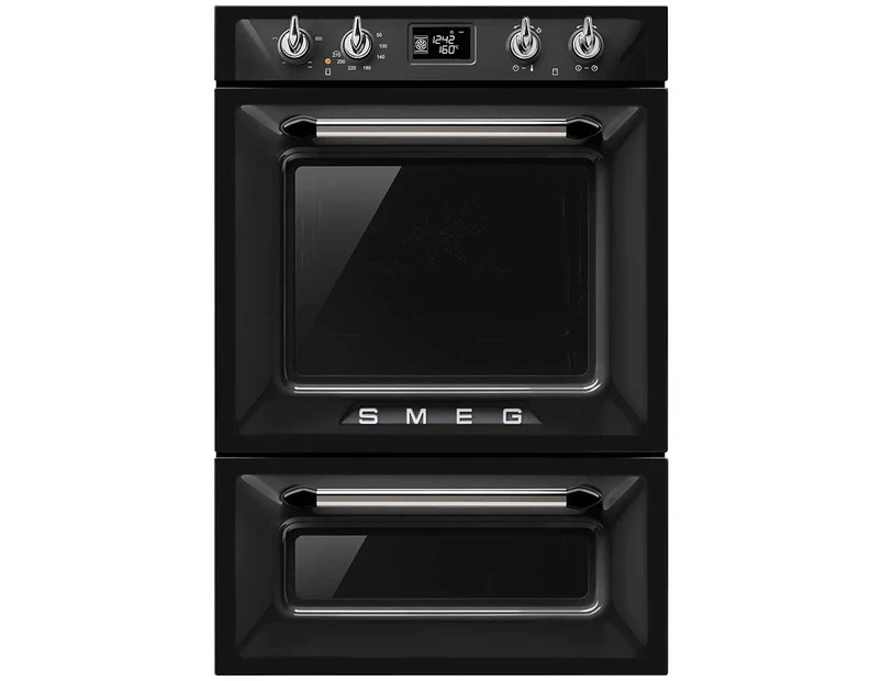 Smeg 60cm Victoria Thermoseal Pyrolytic Double Oven - DOSPA6925N *Cashback Offer* *Bonus Russell Hobbs Iron*