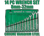 Wrench Spanners Tool Set Chrome Vanadium Steel