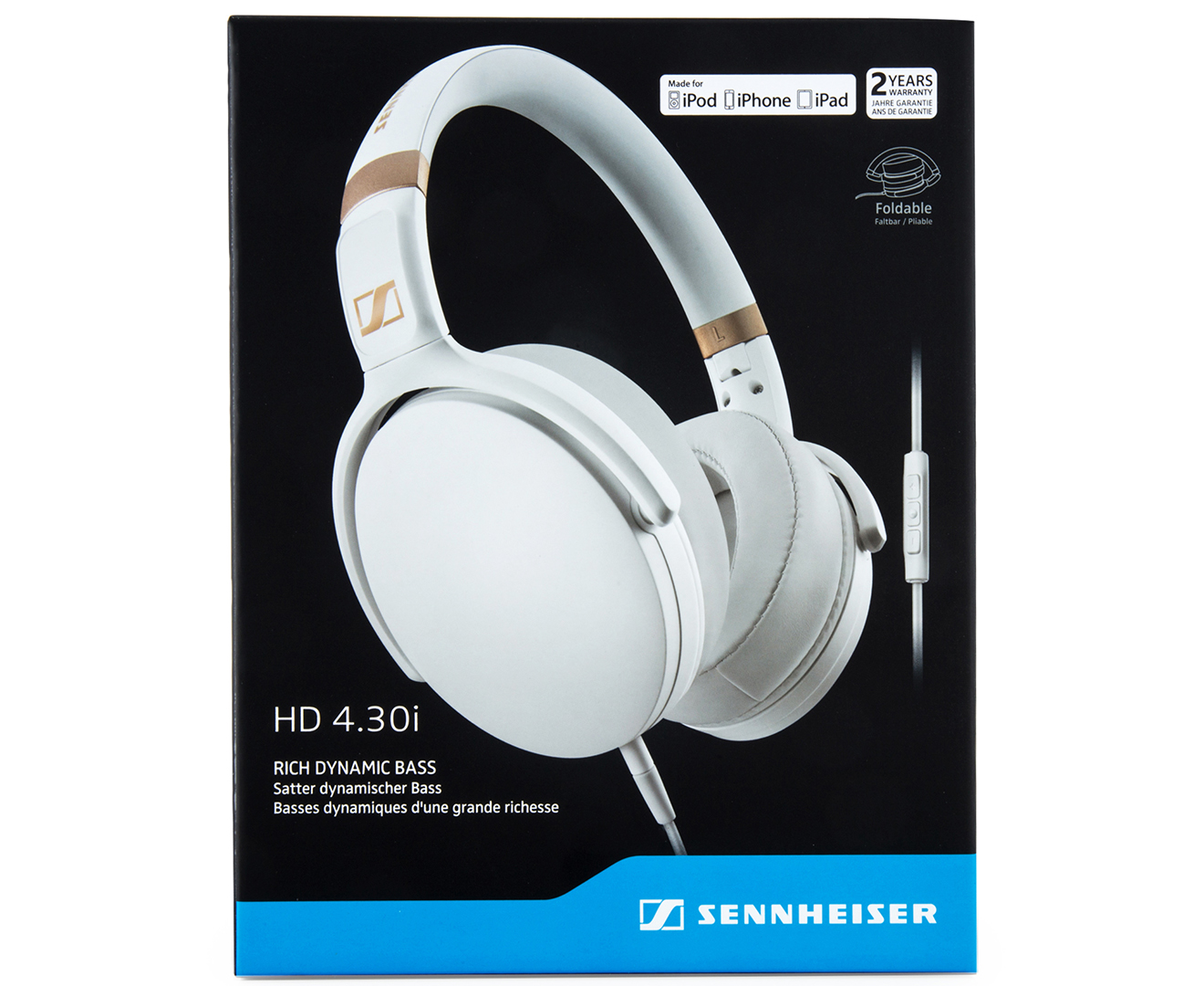 Sennheiser HD 430i Over Ear Headphones White M tch