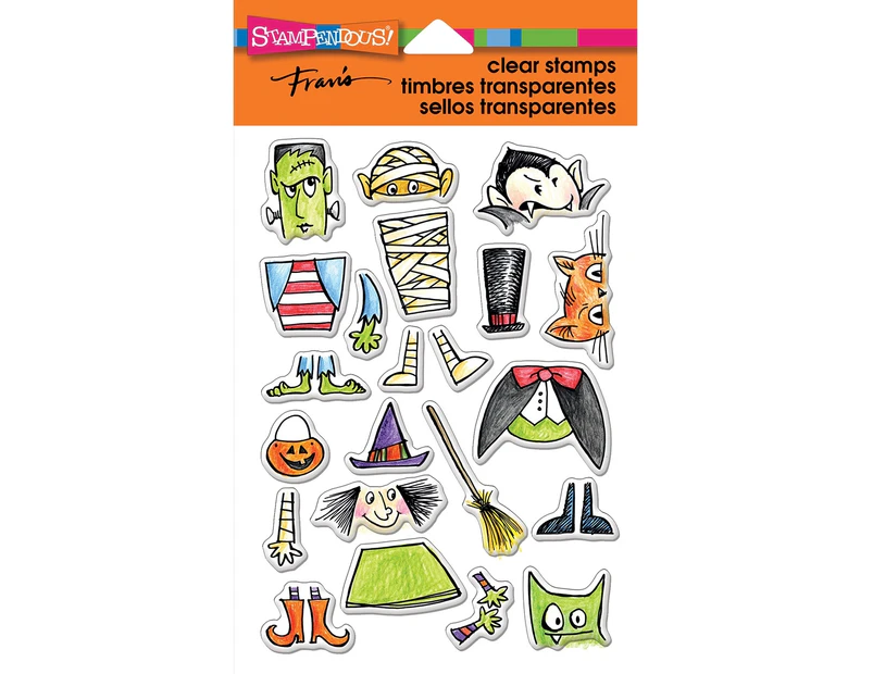 Stampendous Perfectly Clear Stamps 4"X6"-Costume Stack