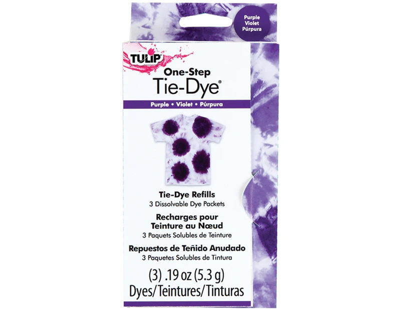 Tulip One-Step Tie-Dye Refill .13oz 3/Pkg-Purple
