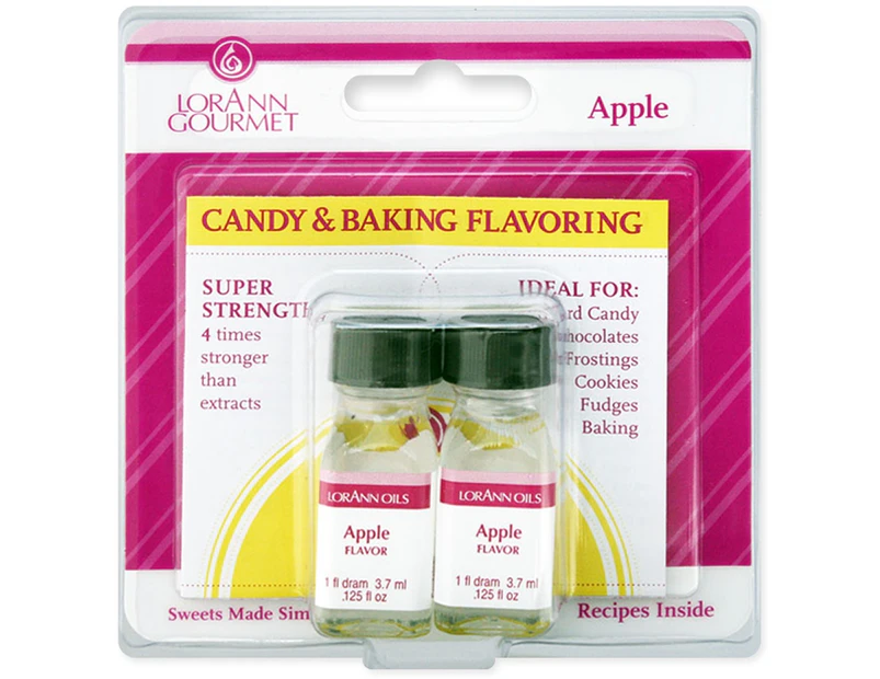 Candy & Baking Flavoring .125oz 2/Pkg-Apple