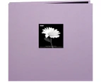 Pioneer Book Cloth Cover Post Bound Album 12"X12"-Misty Lilac