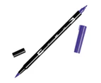 Tombow Dual Brush Marker Open Stock-606 Violet