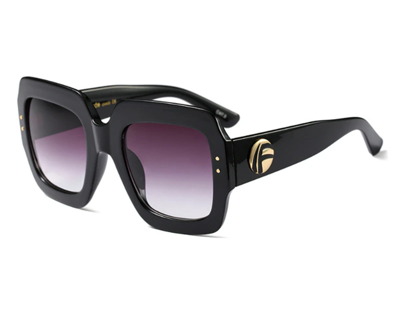 WJS Oversized Square Sunglasses Women Multi Tinted Frame Fashion Modern Shades