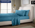 Sheridan Nashe Double Bed Fitted Sheet - Sea Green