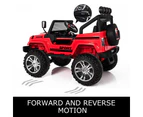 Electric Ride on Jeep Remote Control Off Road Kids Car w/Built-in Songs - Red