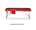 72CM Massage Table Bed   Black & Red