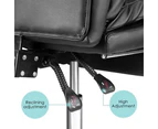 Executive Office Chair Ergonomic Reclining PU Leather Computer Seat w/Footrest