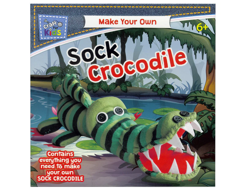 Craft For Kids Make Your Own Sock Crocodile Kit