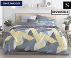 Sheridan Eastam Single Bed Reversible Quilt Cover - Citron