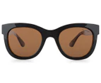 Cancer Council Women's Polarised CC-4 Sunglasses -  Black Leopard/Brown