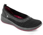 Bzees Women's Gleam Shoe - Black Heather
