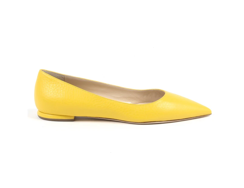 Andrew Charles By Andy Hilfiger Womens Ballerina Yellow BALTIMORE