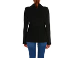 V 1969 Italia Womens Jacket Long Sleeves Black TESS