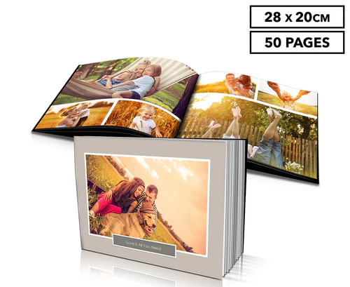 catch.com.au | Personalised 28 x 20cm Hard Cover Photo Book - 50 Pages
