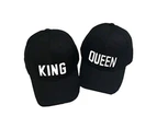 WJS Men and Women  QUEEN/KING Basdeball Cap Hip Hop Caps Couple Snapback Hats