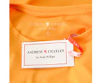 Andrew Charles Womens T-Shirt Short Sleeves Round Neck Yellow TARANA
