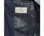 Canali Mens Suit Long Sleeves Dark Grey