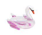 Inflatable Swan Purple Feathers Float