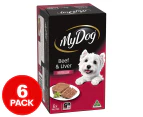 6 x My Dog Meaty Loaf Beef & Liver Trays 100g