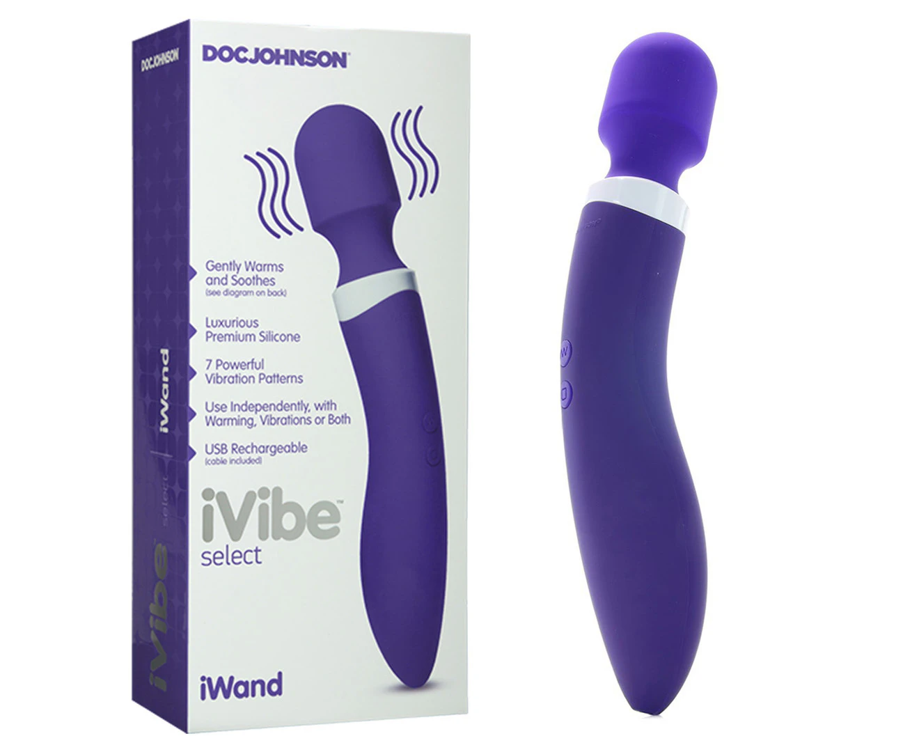 IWand Multi Speed Massager Vibraotr Dildo Dong Sex Toy  (Purple)