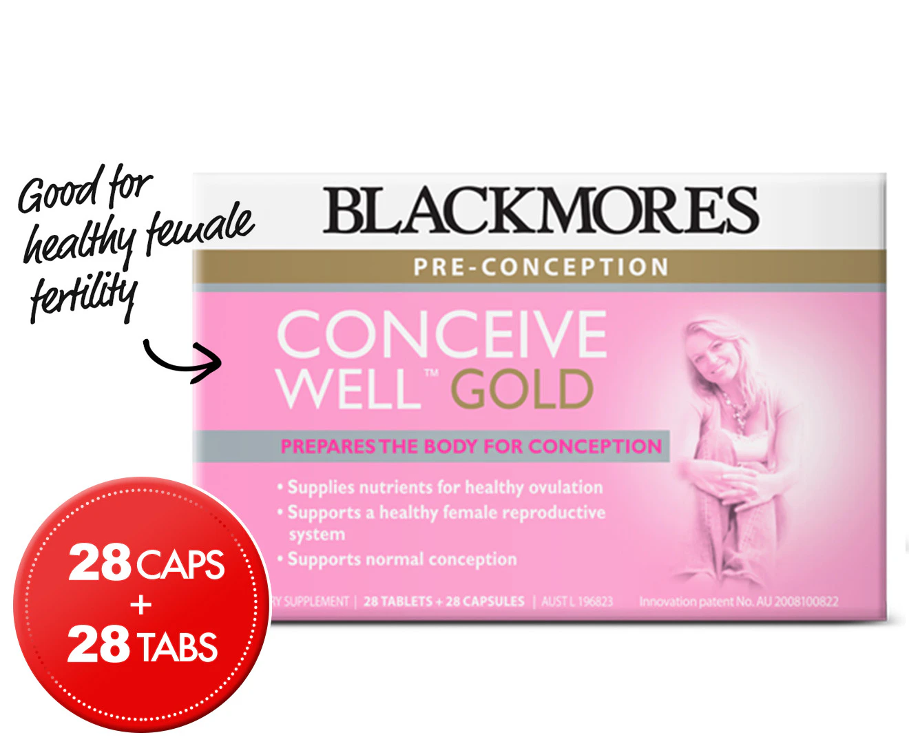 Blackmores Conceive Well Gold 28 Tablets + 28 Capsules