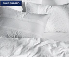 Sheridan Derry Standard Reversible Pillowcase Pair - Silver