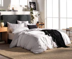 Sheridan Derry Queen Bed Reversible Quilt Cover - Silver