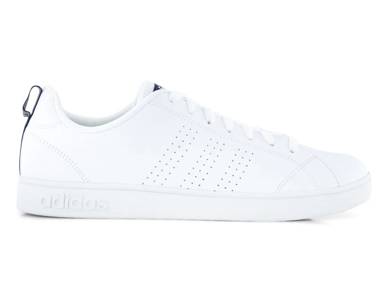 Adidas Men's Advantage Clean VS Shoe - White/White/Collegiate Navy