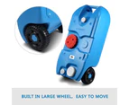 40L Wheel Water Tank Portable Outdoor Caravan Camping Motorhome Container - Blue