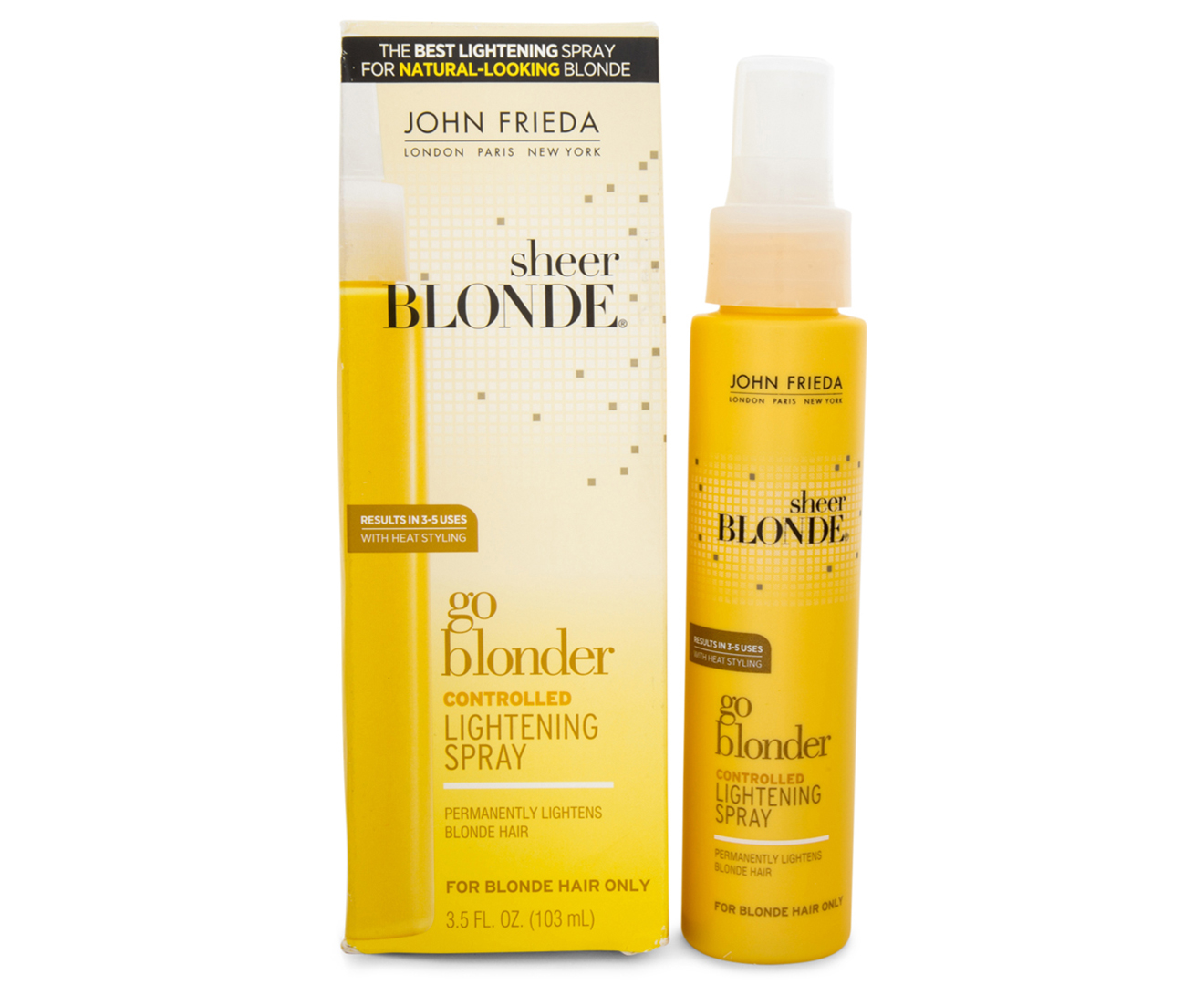 2. John Frieda Sheer Blonde Go Blonder Lightening Spray - wide 2