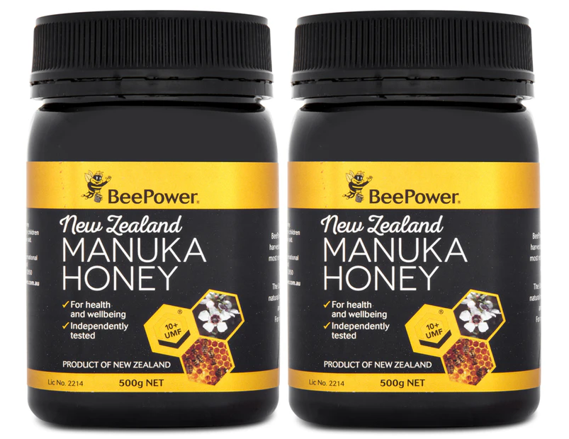 2 x Bee Power New Zealand UMF10+ Manuka Honey 500g