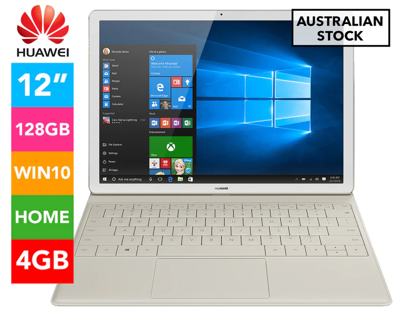 Huawei MateBook 12-Inch 2-In-1 Tablet 128GB 53017000 - White