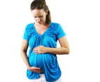 Goosebumps Clothing Women's Brooke Maternity / Nursing Top - Blue