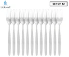 Set of 12 Tablekraft Atlantis Table Forks - Silver