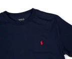 Polo Ralph Lauren Youth Cotton Tee / T-Shirt / Tshirt - Cruise Navy