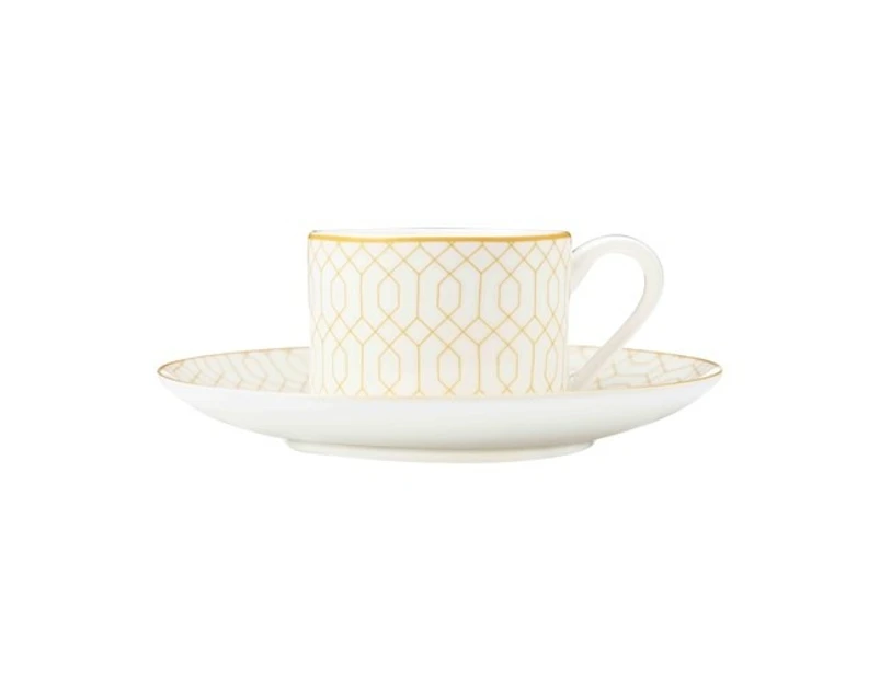 Maxwell & Williams Cashmere Nocturne Demi Cup & Saucer 90ml White/Gold